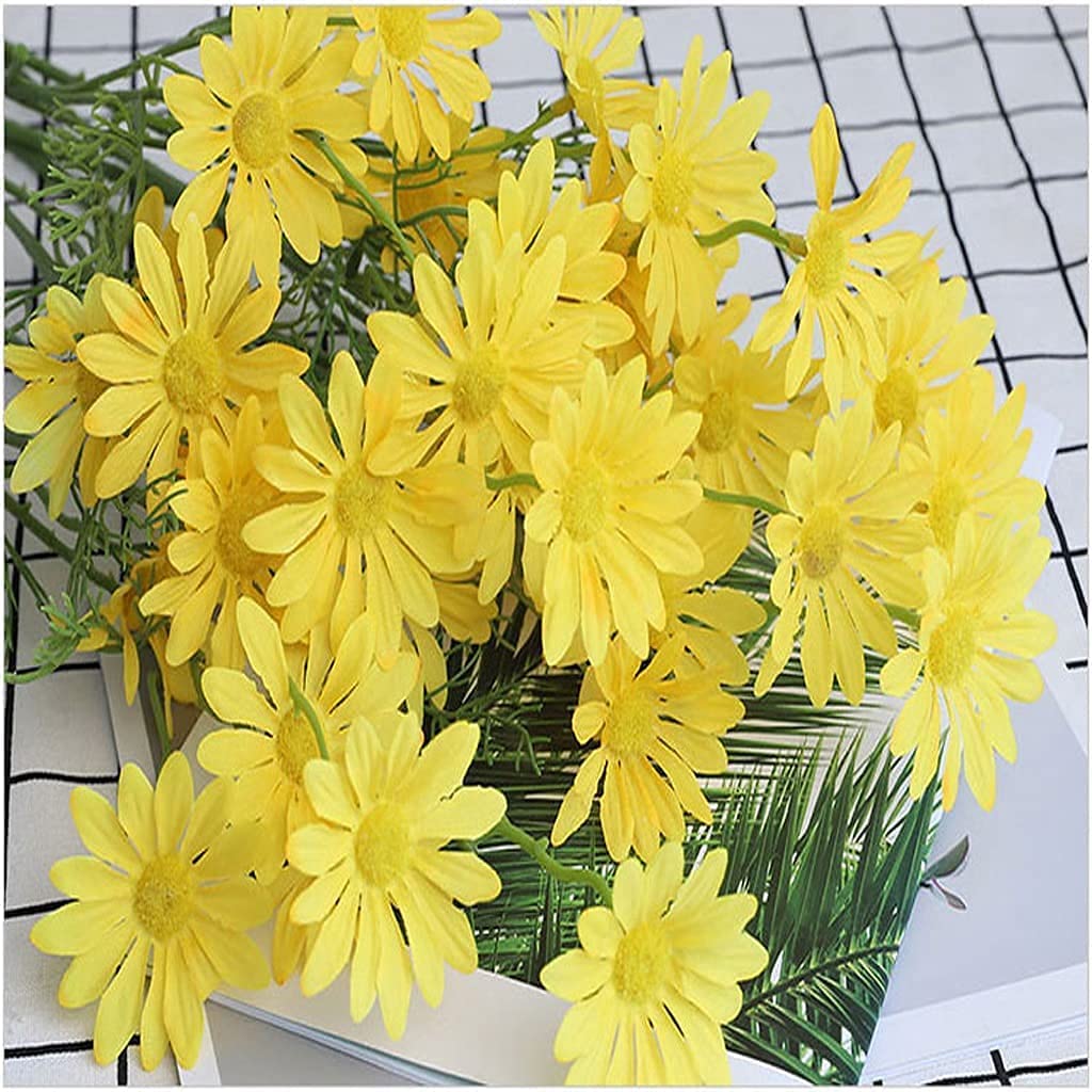 Fiori Artificiali Fiori Artificiali 10 Pezzi Camomille Piccole Margherite Fiore Finto Primavera Gita Oggetti di Scena per Fotografia Decorazione per la casa e i