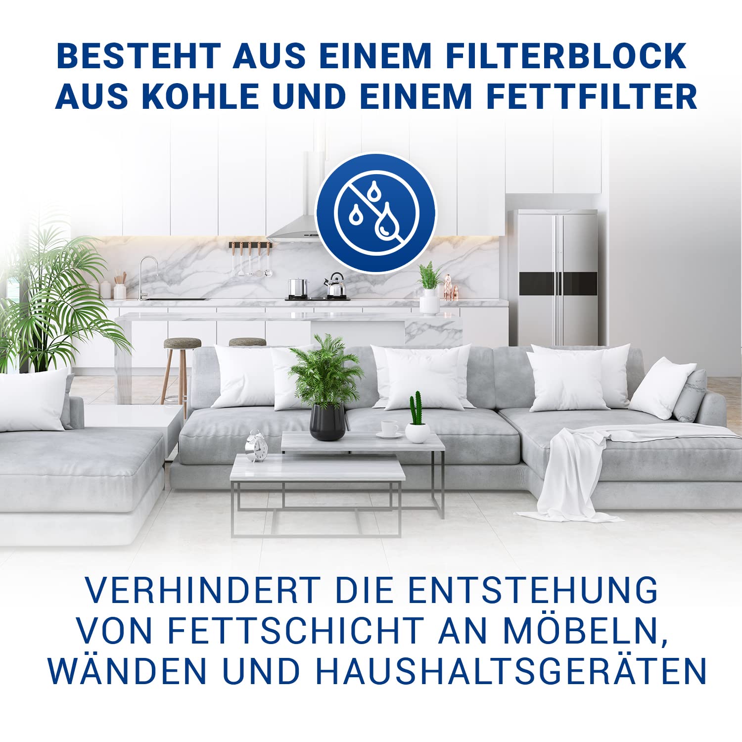VIOKS 3x Aktivkohlefilter Dunstabzugshaube Ersatz für Bosch DHZ4506 434229 | Filter, 380/395 x 175/196 x 30 mm, ersetzt 00434229, Ersatz für Siеmens LZ45501 Neff Z5144X1 Z5144X5 Constructa CZ5144X5