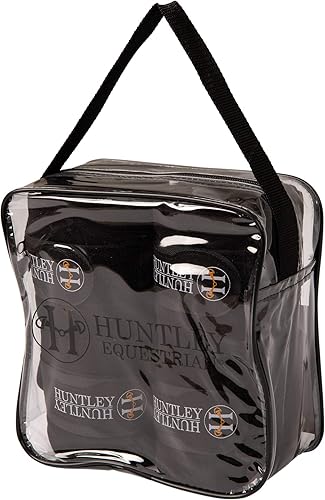 Vista 9 de Huntley Equestrian Envolturas de polo para caballos: vendaje protector de soporte de pierna para entrenamiento, ejercicio, participación - 4 Negro