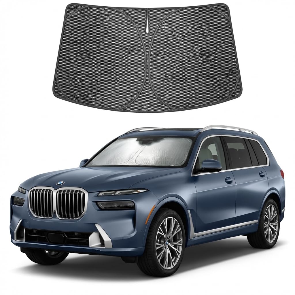Proadsy Custom Fit 2019-2026 BMW X7 Windshield Sun Shade, Blocks Heat
