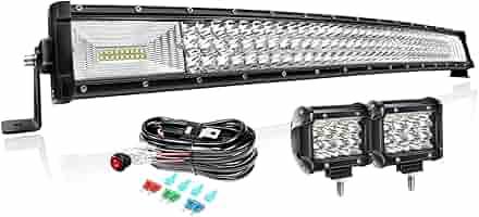Barra LED 32 Pollici 405W Per Fuoristrada - Luce Lavoro Curva 7D, IP67, Per Moto, SUV, Camion - Foto 2