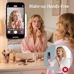 Silicone Double-Sided Suction Cup Phone Case Detachable Mount – Fidget Sticky Phone Grip, Hands-Free Accessory for Selfies & Videos. Trendy TikTok Gadget for iPhone & Android (Pink, 3.74" x 2.2")