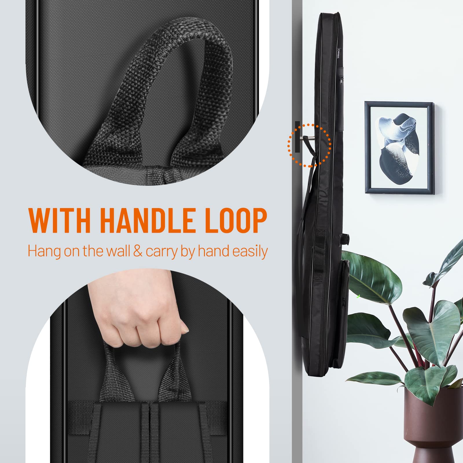 CAHAYA Tasche für Bassgitarre, Gigbag, 0,8 cm Polsterung, schwarz, gepolsterter Rucksack, weicher E-Basskoffer, grün, CY0292