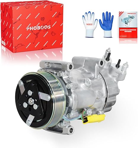 Miniatura 10 de PHOBOOS Compresor de CA con embrague compatible con Nissan Pathfinder 2005-2012 V6 4.0L, Nissan NV1500 NV2500NV3500 2012-2021 V6 4.0L -