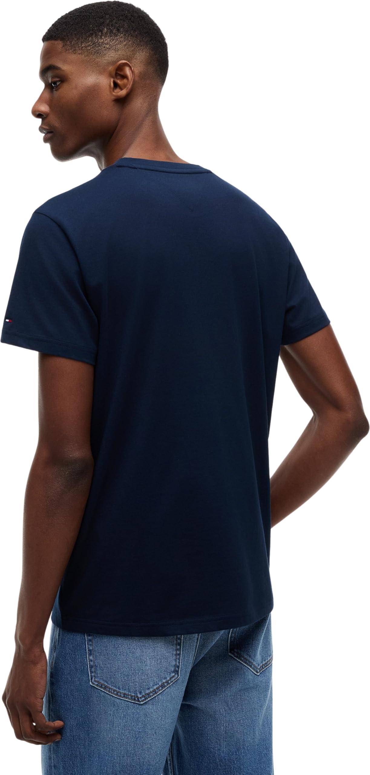 Tommy Jeans Tjm Slim Sign Chest SS Tee Ext Dm0dm22538 Maglietta S/S Uomo (Pacco da 1)