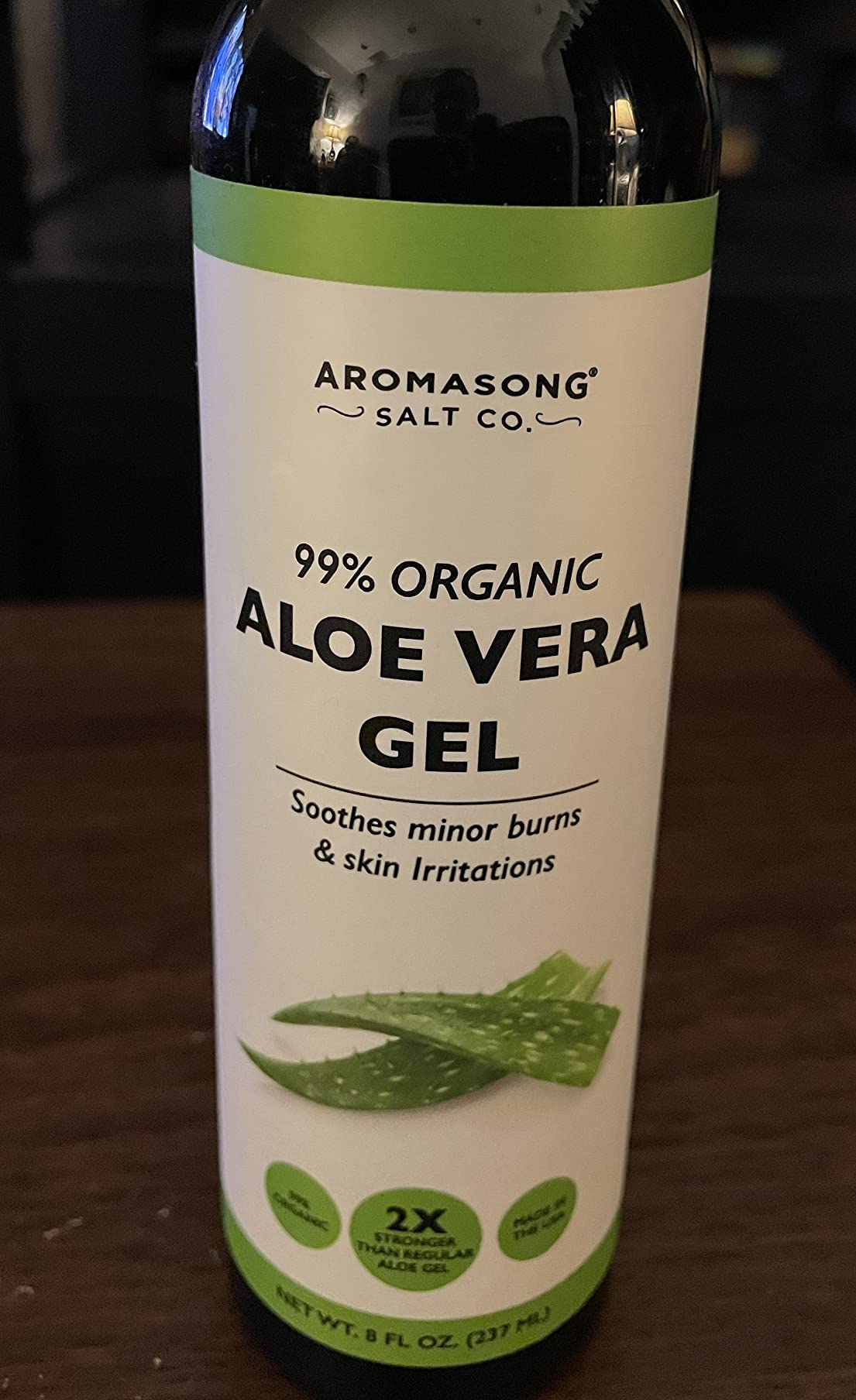 Amazon.com : Aromasong Organic Aloe Vera After Sun Gel - 2X More ...