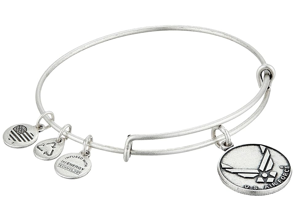 

Alex and Ani U.S. Air Force Charm Bangle (Rafaelian Silver Finish) Bracelet
