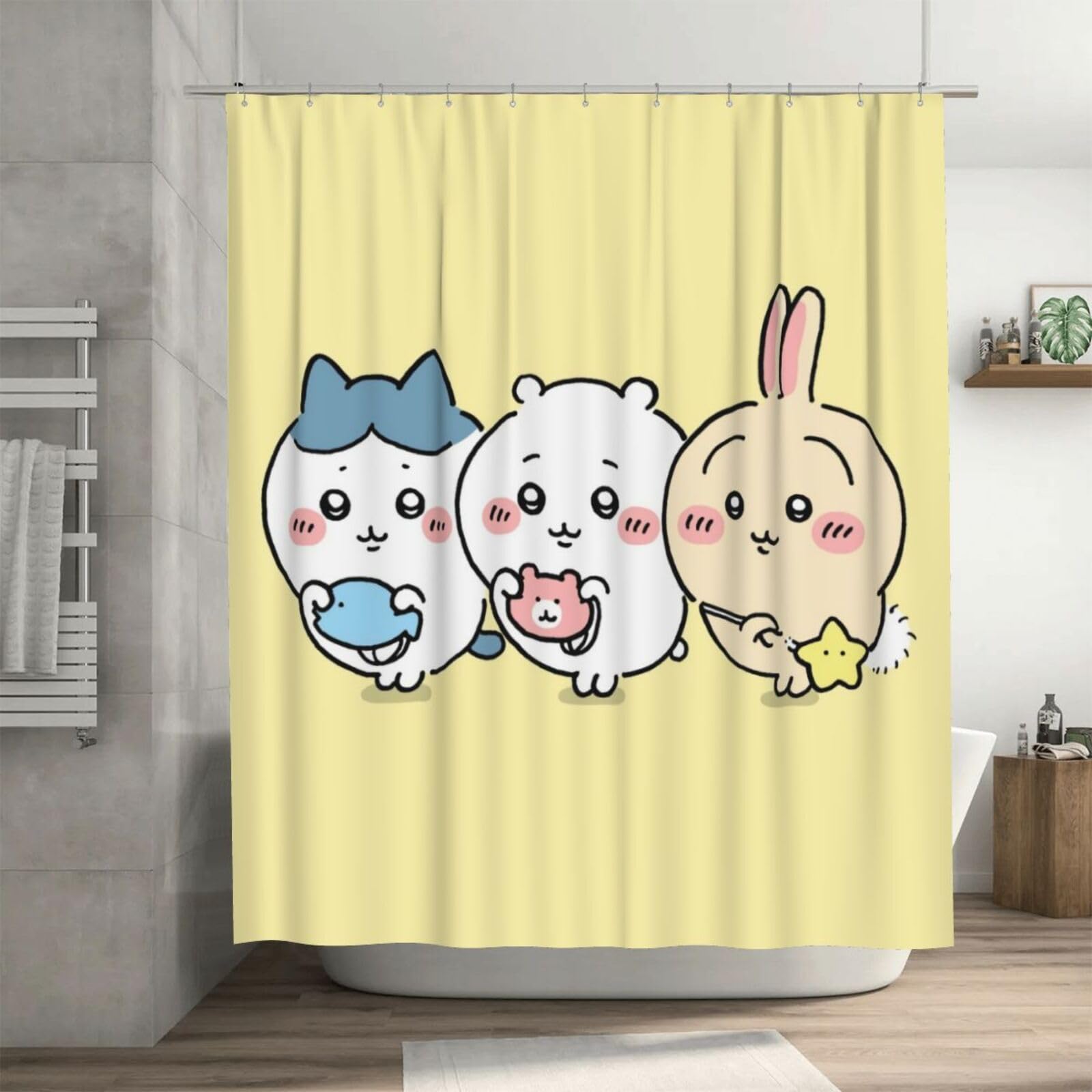 ❄✨♦シャワーカーテン ❤❄✨入手困難☆☆☆☆ Amazon｜楓玉閣シャワーカーテンちいかわおしゃれ防水防カビ加工抗菌速