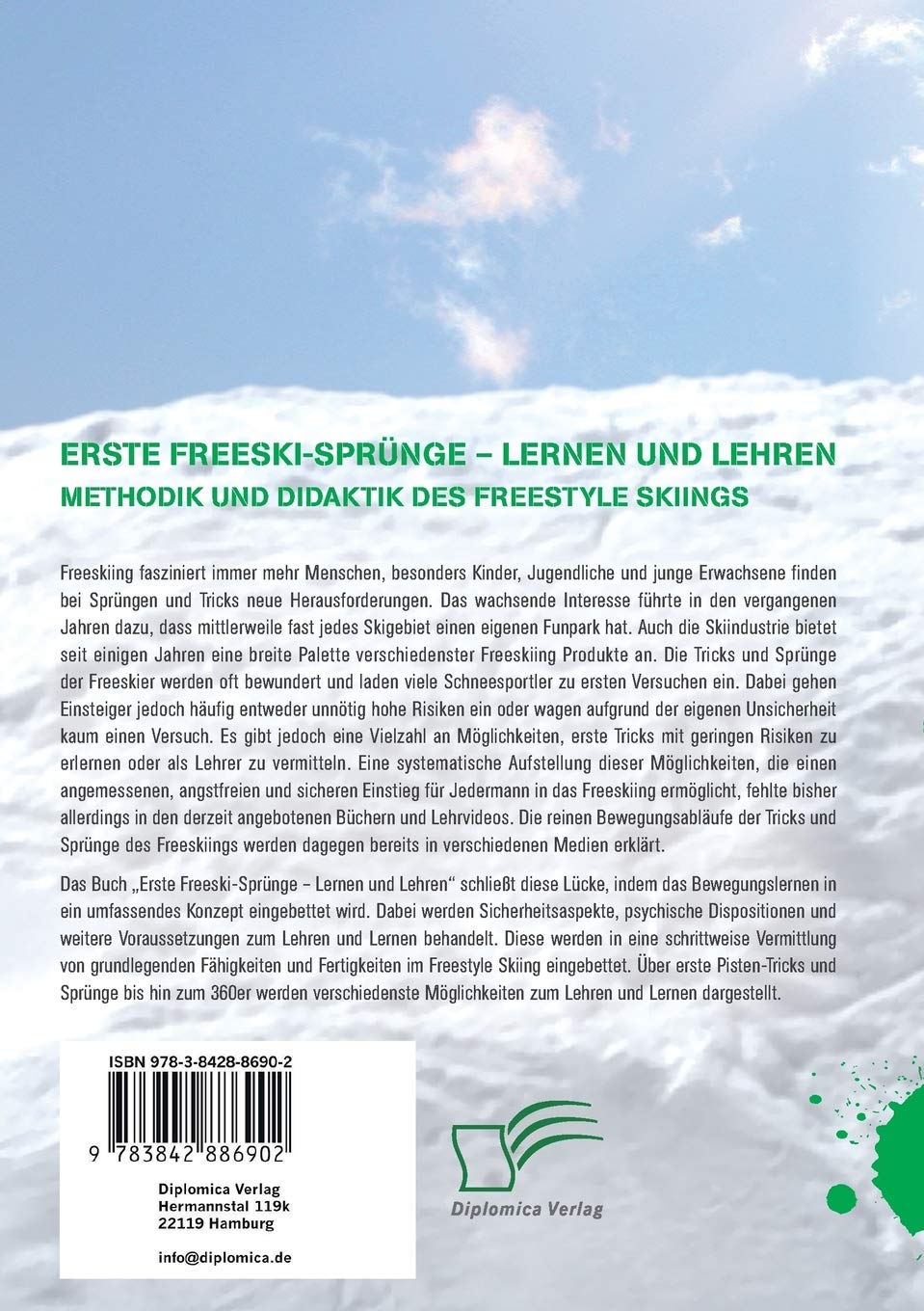 Erste Freeski-Sprünge – Lernen und Lehren: Methodik und Didaktik des Freestyle Skiings