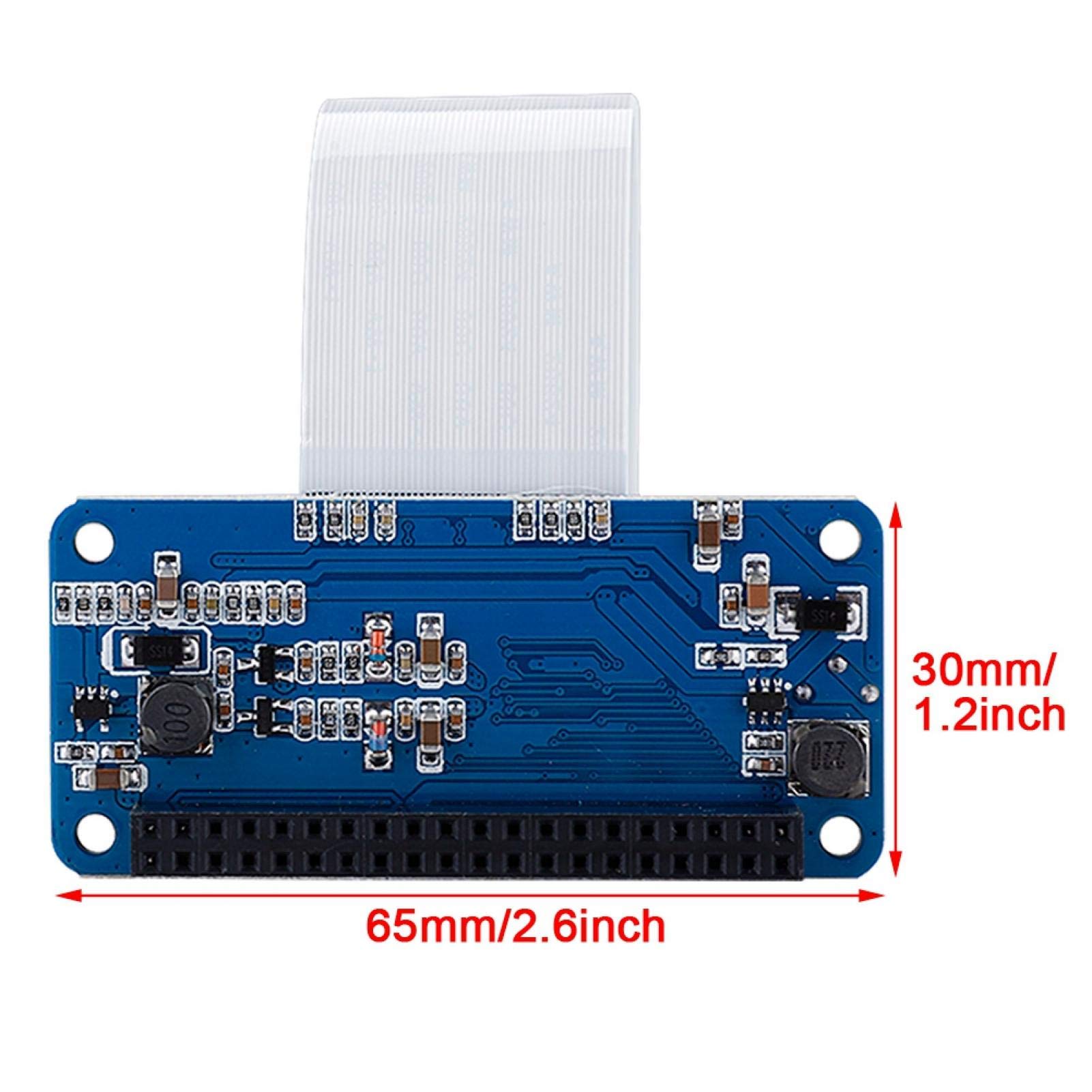 Cuifati Scheda RGB Hat per, con Scheda Adattatore da 50 Pin a 40 Pin, per Kit, Kit Scheda Driver Display Scheda Adattatore Driver LCD