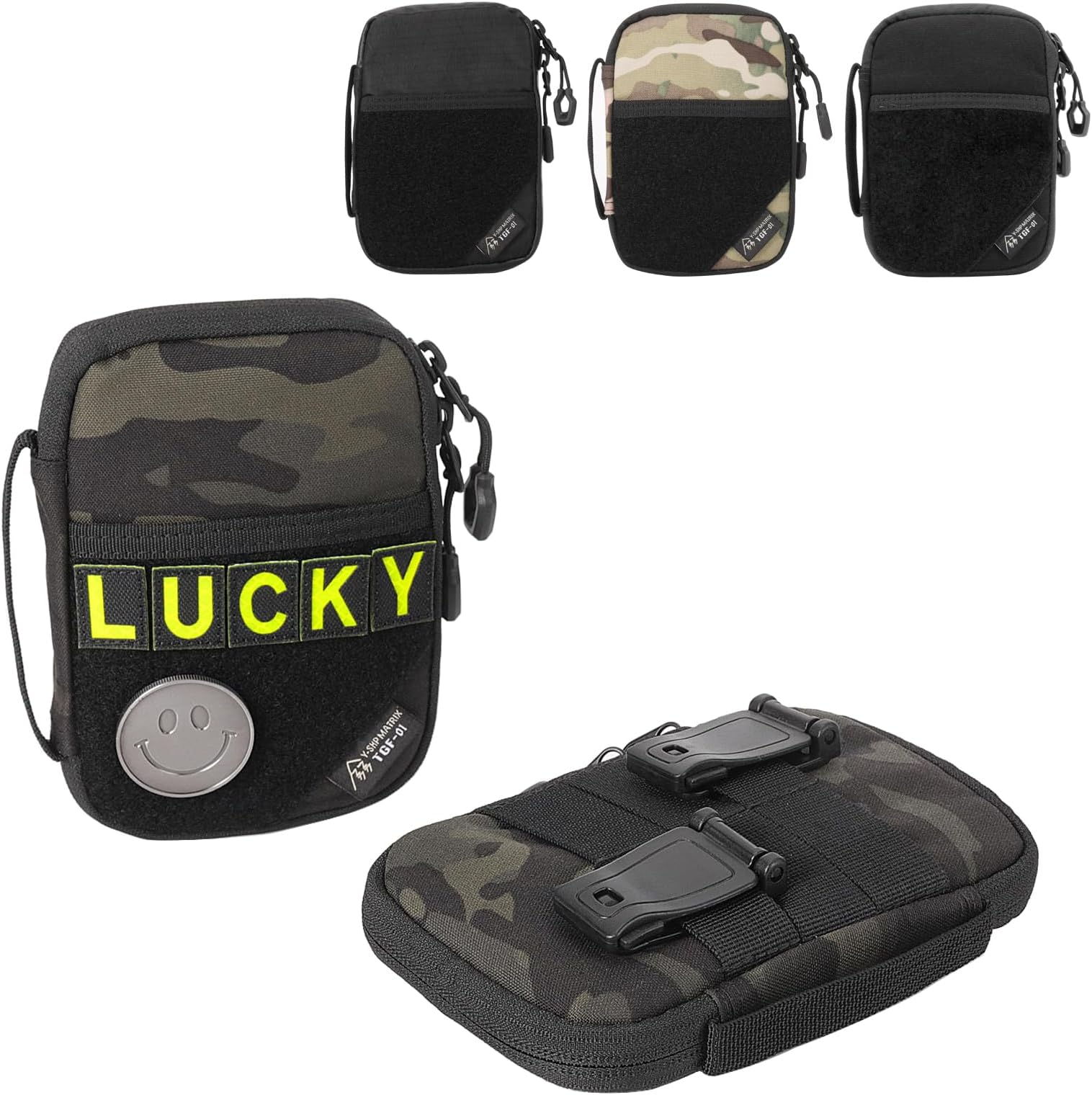 EDC Pouch,Nylon EDC Pocket Organizer for Men,Molle Utility Pouches Gadget Organizer