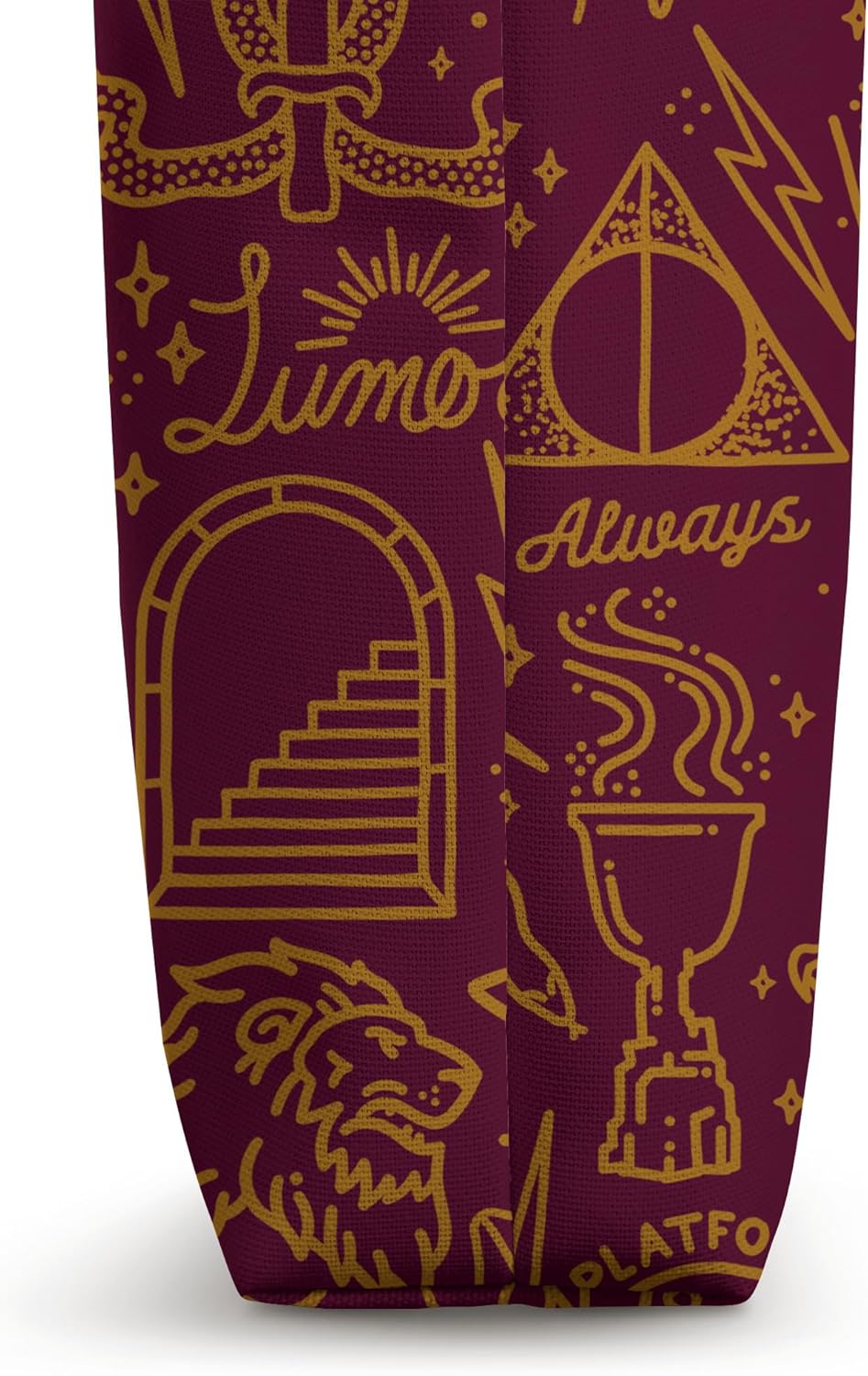 Harry Potter Icons Line Art Collage Tote Bag
