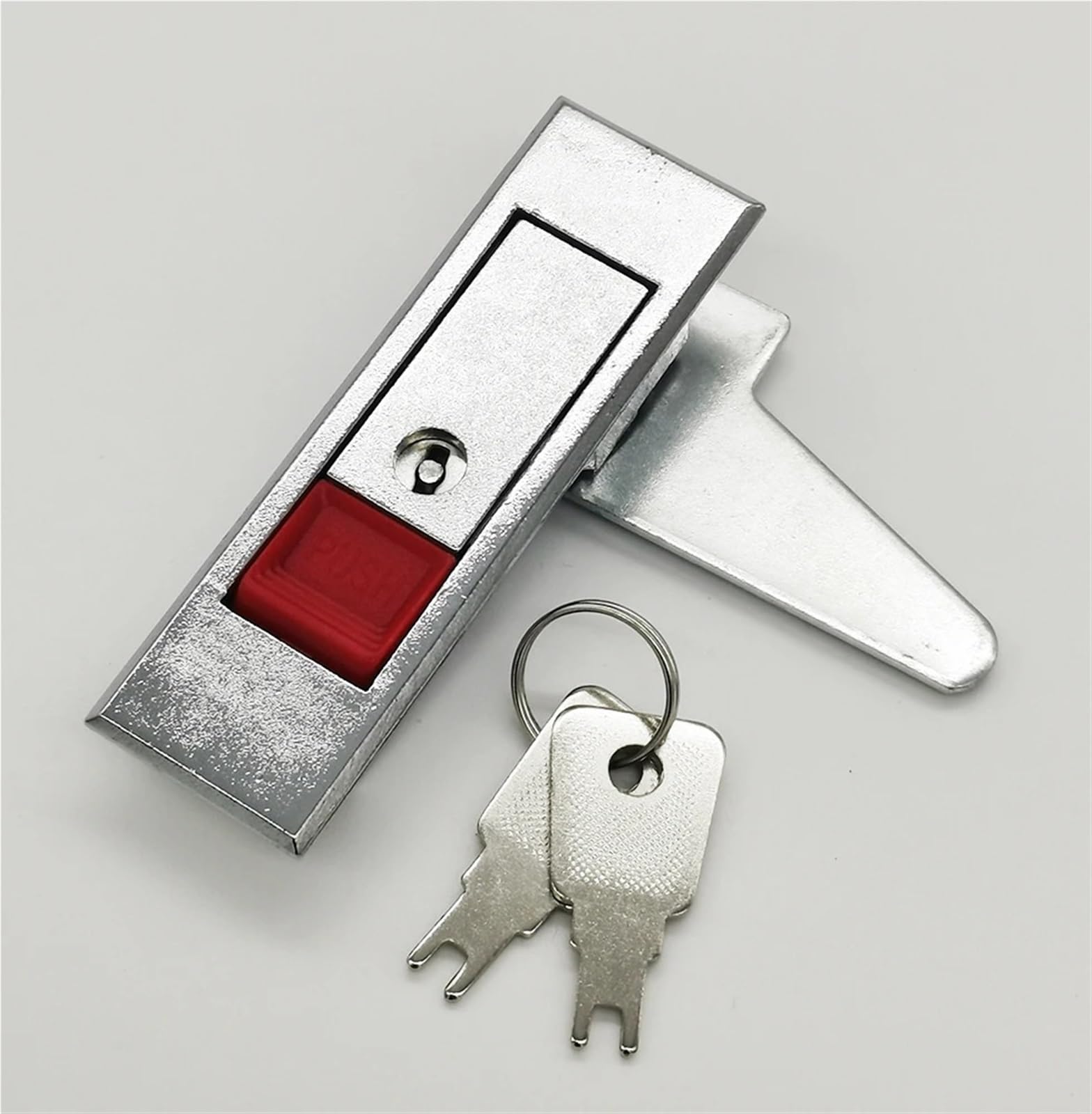 Weyimvto Red Button With Key Ms603 Button Lock Power Distribution Cabinet Door File(Red Button With Key)