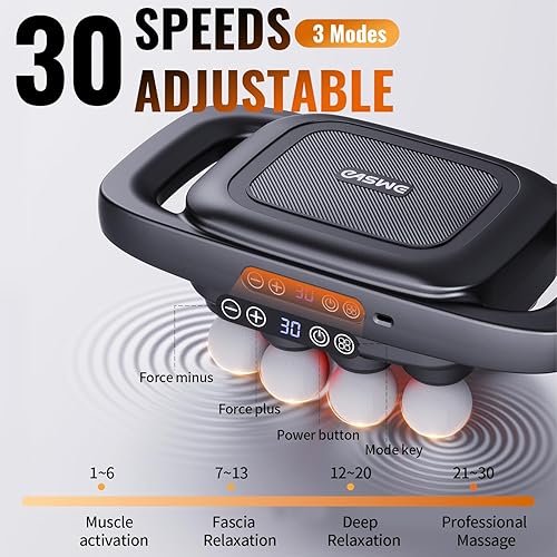 Miniatura 3 de 16-Head Massage Gun, Electric Deep Tissue Body Massager, Professional Muscle Massager Tool for Easing Shoulder, Back, Neck, Legs, 30 Adjustable