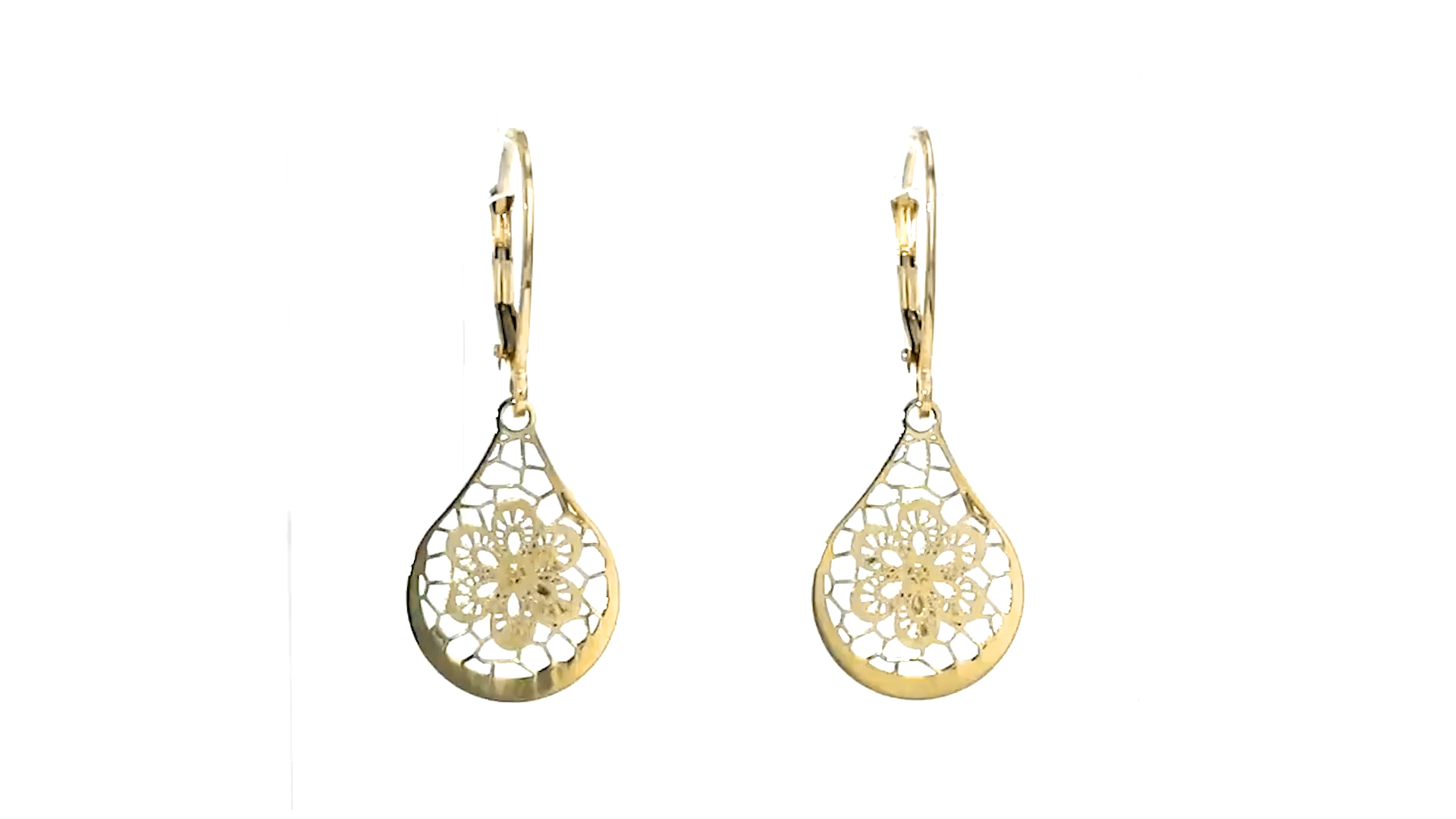 Amazon.com: Ross-Simons Italian 14kt Yellow Gold Openwork Floral