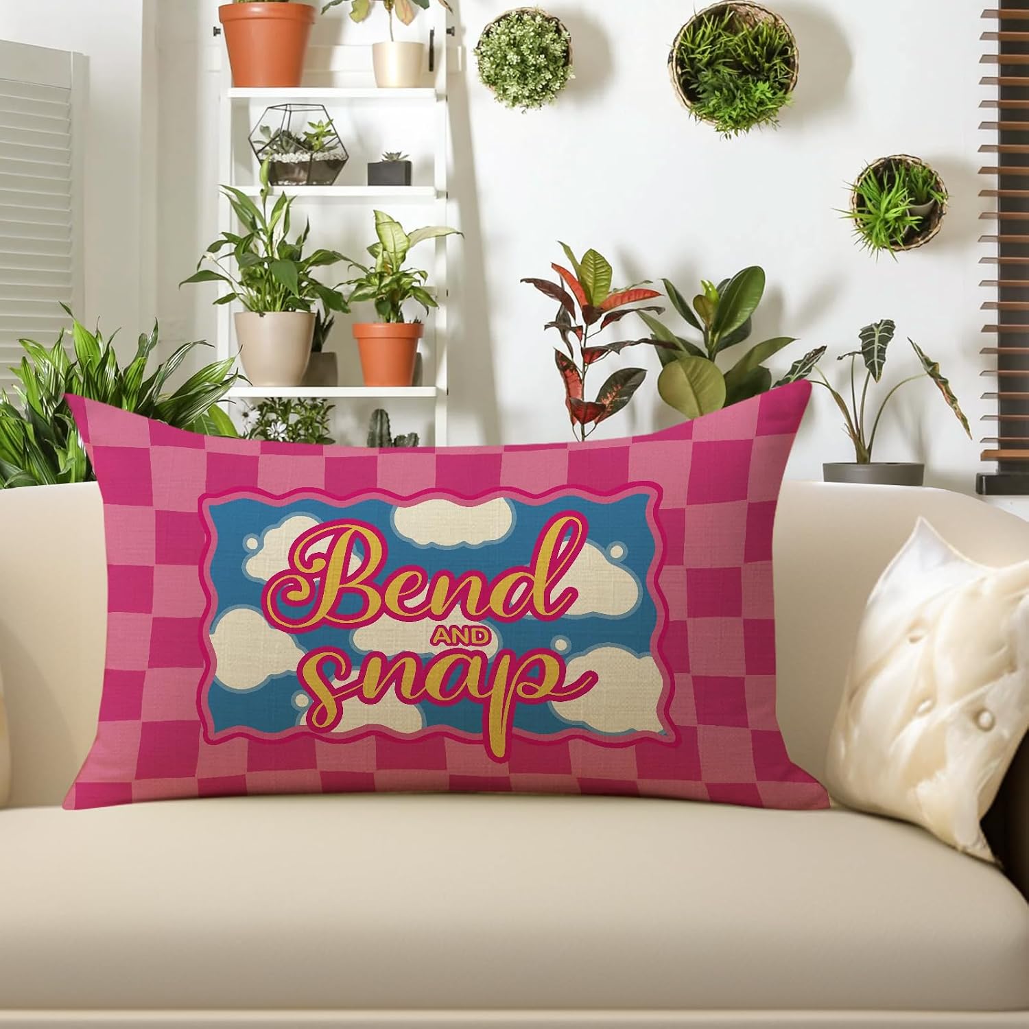 Bend and Snap Lumbar Decorative Throw Pillow Cover 12 x 20 image 4