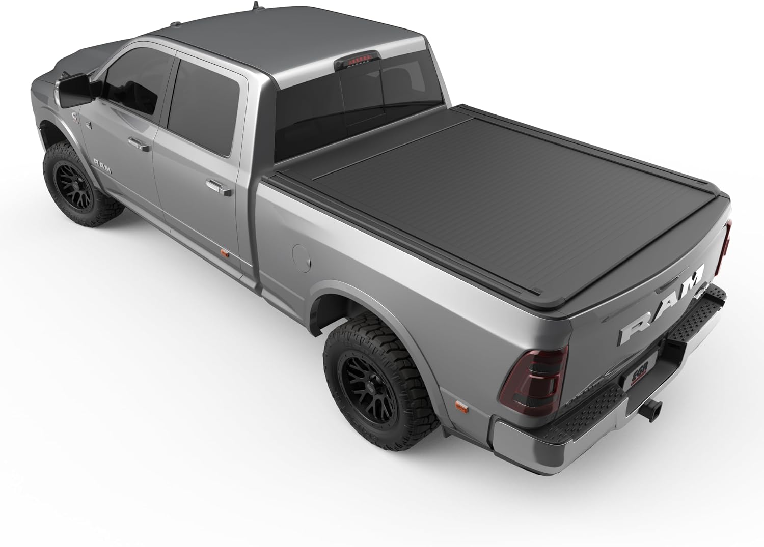 EGR RollTrac Electric Retractable Tonneau Cover - Compatible with Ram 2500 with 6.4 Bed (Non-RAMBOX)(2015-2019 Model) - Aluminum Bed Cover - RT040033E