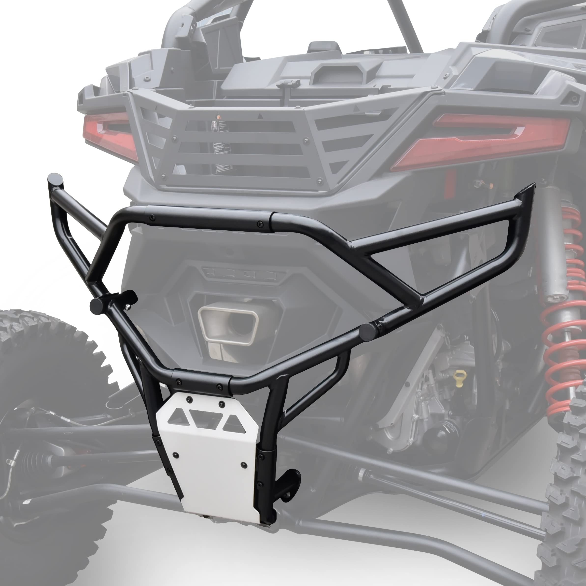 SAUTVS XL Rear Bumper for Polaris RZR PRO R 2022-2024, Wider Combined Heavy Duty Extended Full Jungle Mode & Desert Mode Rear Brush Guard Protector Bumper for Polaris RZR PRO R 2022-2024 Accessories