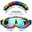 Rngeo Ski Goggles, Pack of 2, Snowboard Goggles for Kids, Boys & Girls, Youth, Men