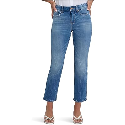 Джинсы NYDJ Petite Marilyn Straight Ankle Floral Pocket Jeans