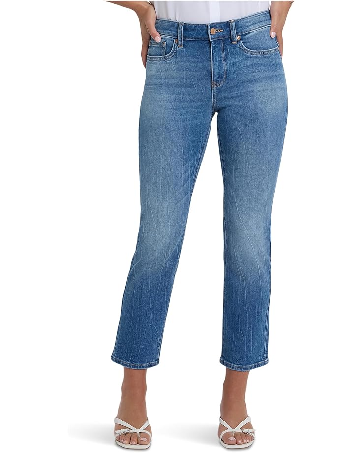 NYDJ Petite Marilyn Straight Ankle Floral Pocket Jeans - Main View