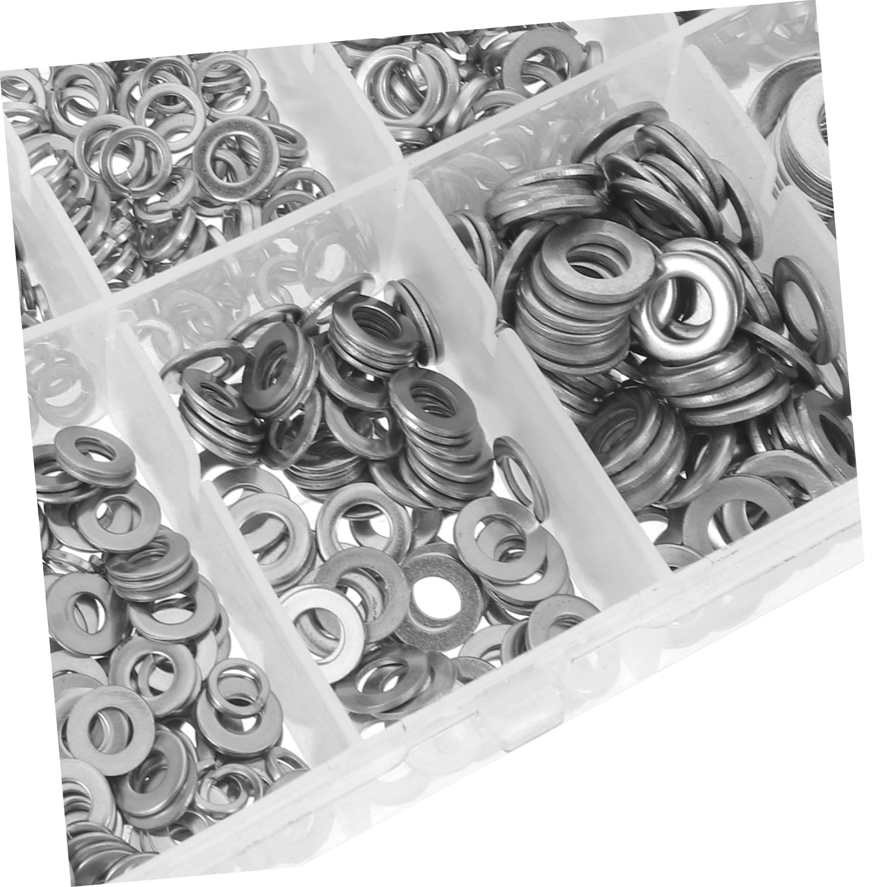 Assortiment de Rondelles Plates en Acier Inoxydable 790 Pièces