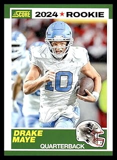 2024 Score 35th Anniversary Rookie #3 Drake Maye New England Patriots Official NFL Football Card in Raw (NM or Better) Condition