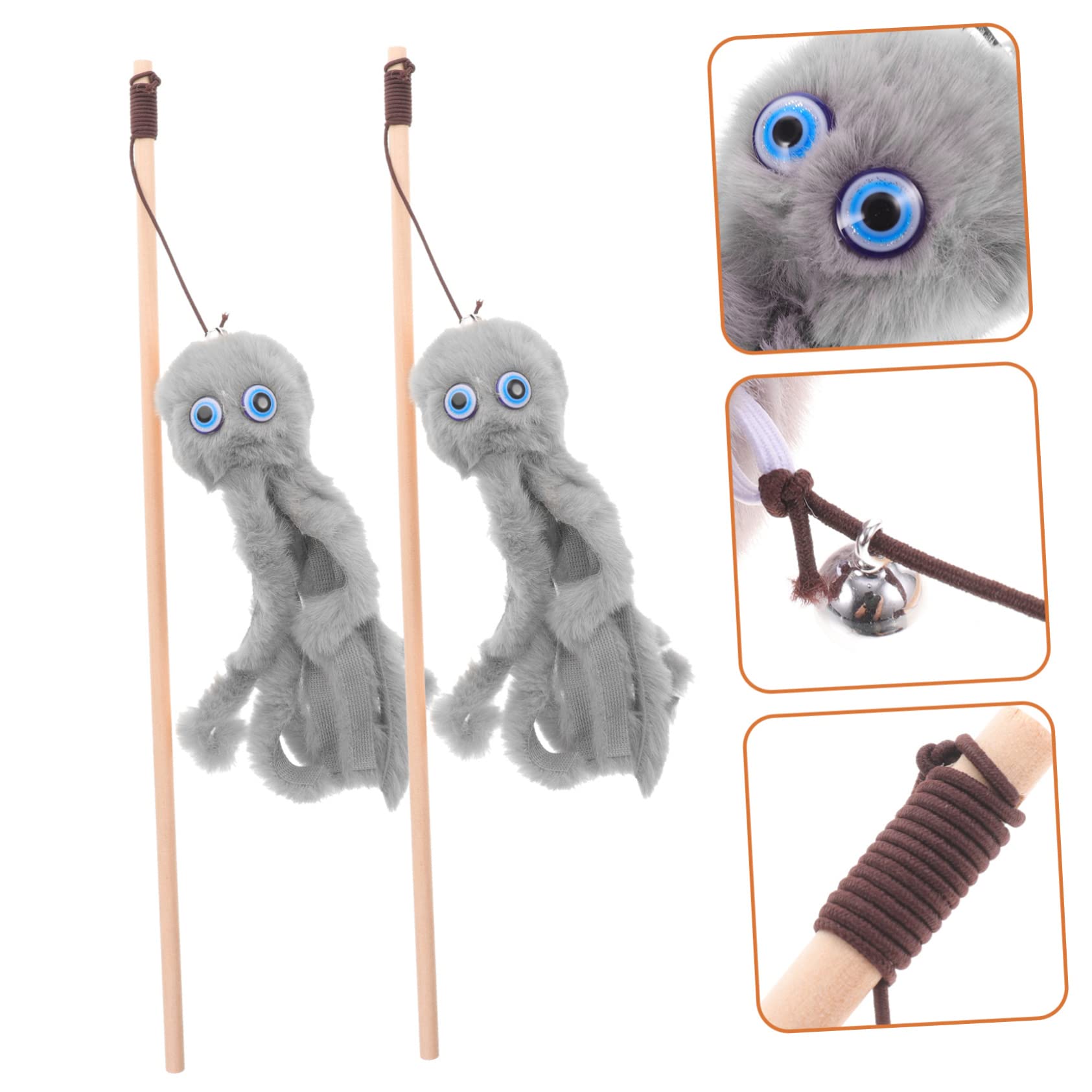 Happyyami 10stücke Interaktive Katzenspielzeuge Oktopus Für Spannende Spielstunden Lustiger Katzen-Teaser Zur Stressbewältigung Und Stärkung Der Tier-Mensch-bindung