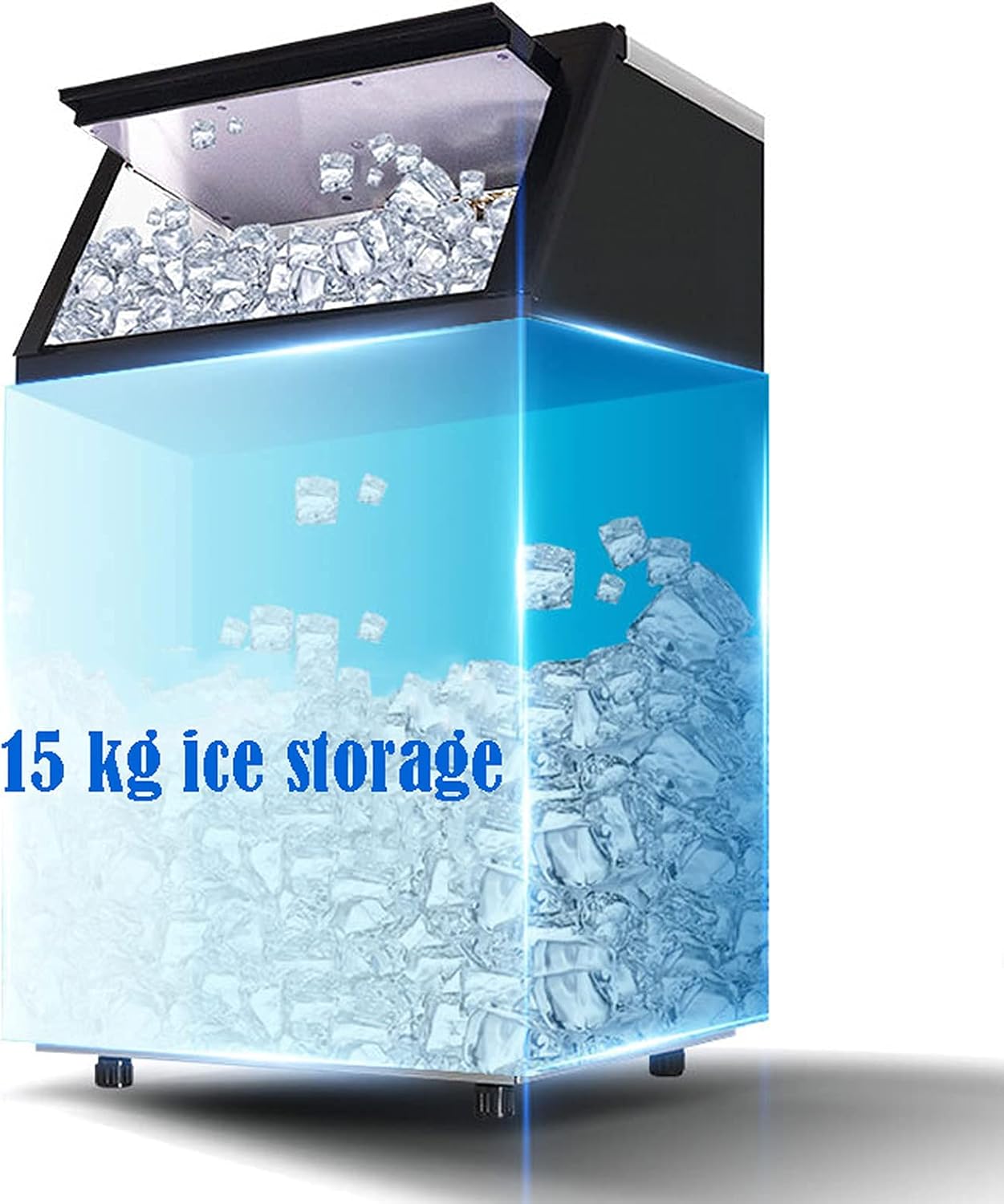 Ice Maker Machine for Countertop, Portable Ice Cube Maker, Self-Cleaning LED Display Low Noise - Ideal for Home Kitchen Office Restaurant Bar Coffee Shop (A 68 kg) (A 68 kg (A 68 kg) (C 80 kg)