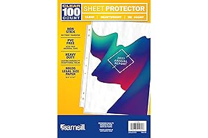 Samsill 100 Pack Legal Size Sheet Protectors