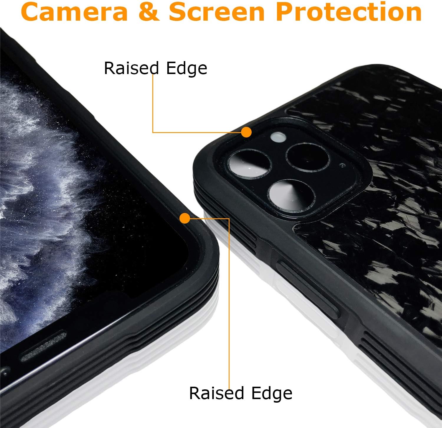 Exclusive Discount 🔥 Molzar Tire Series iPhone 11 Pro Case with Real Forged Carbon Fiber, Built-in Metal Plate for Magnetic Mount, Support Wireless Charging, Compatible with iPhone 11 Pro, Black/Forged