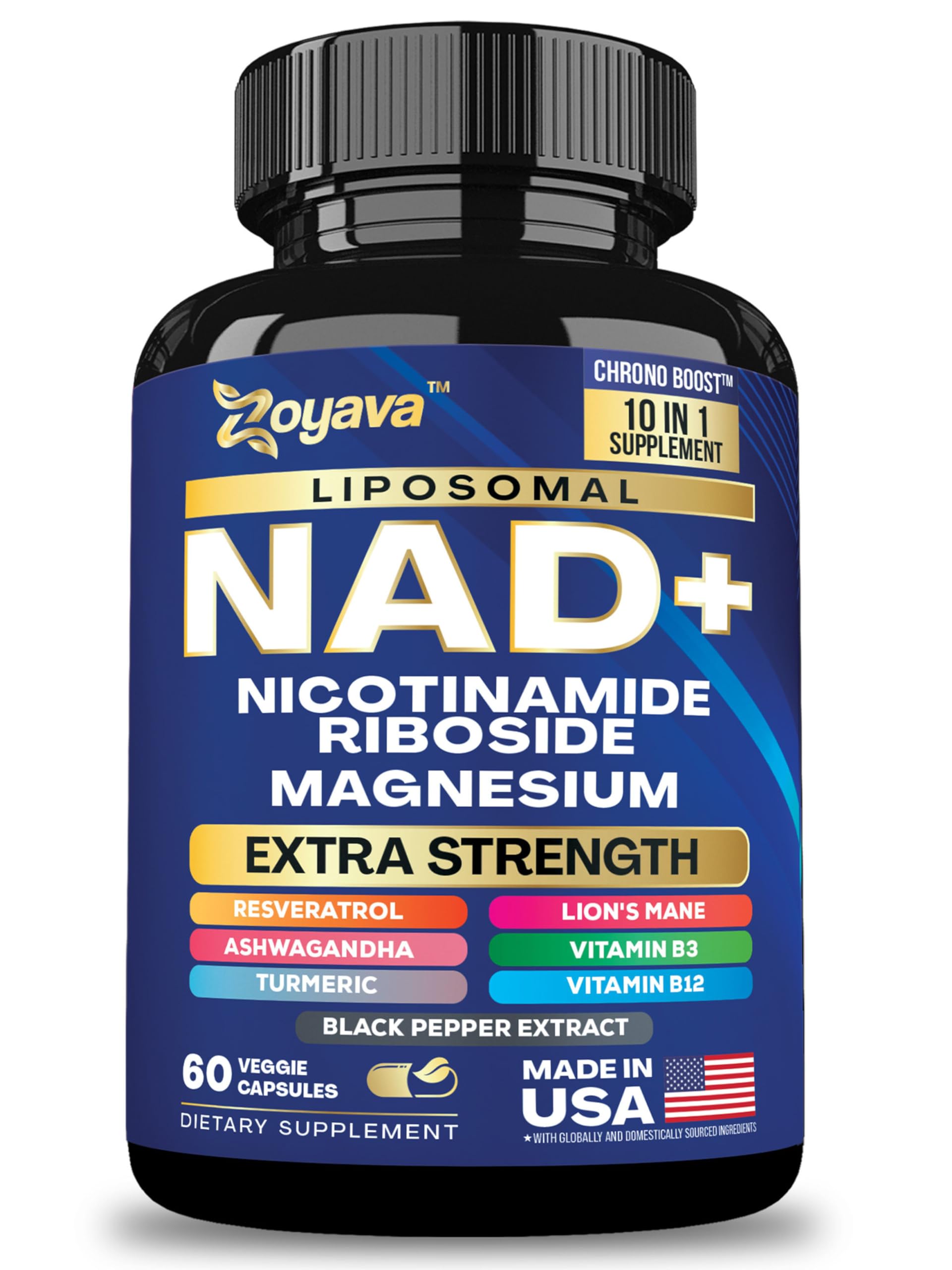Amazon.com: NAD+ Supplement Extra Strength with Vitamin B3, B12