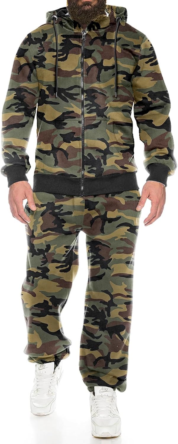 COOFANDY Sweatsuits for Men 2 Piece tracksuit Sets Full Zip Hoodie Sweatpants for Men Casual Sports Jogging Suits S-4XL