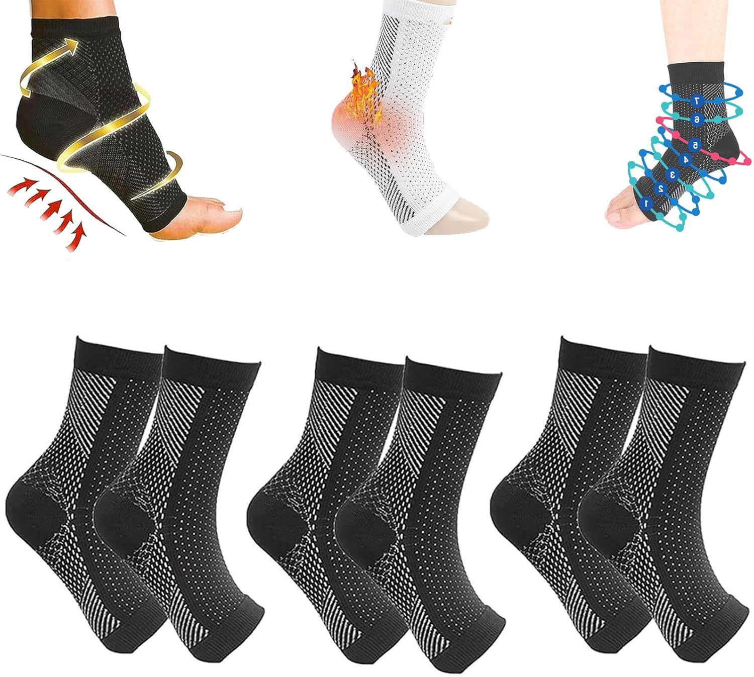 Naturry Compression Socks for Women Neuropathy, Soothe