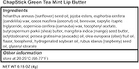 Vista 7 de ChapStick Té verde menta 100% ingredientes naturales Mantequilla labial, bálsamo labial hidratante - 0.15 onzas