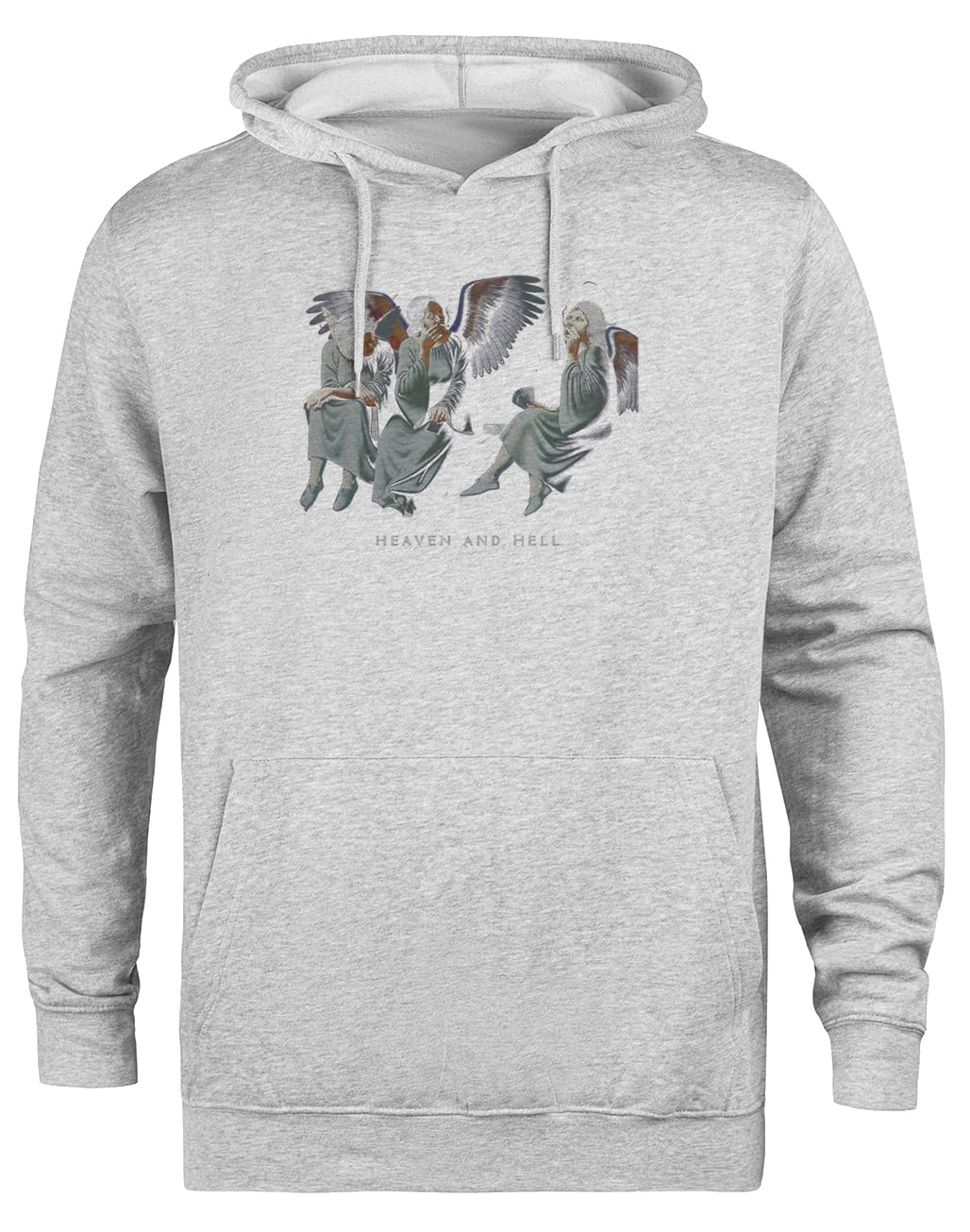 Ciel Et Enfers Noirs Sweat à Capuche Gris Unisexe Veste à Capuche Écologique Unisex Grey Hoodie Eco-Friendly Hooded Jacket