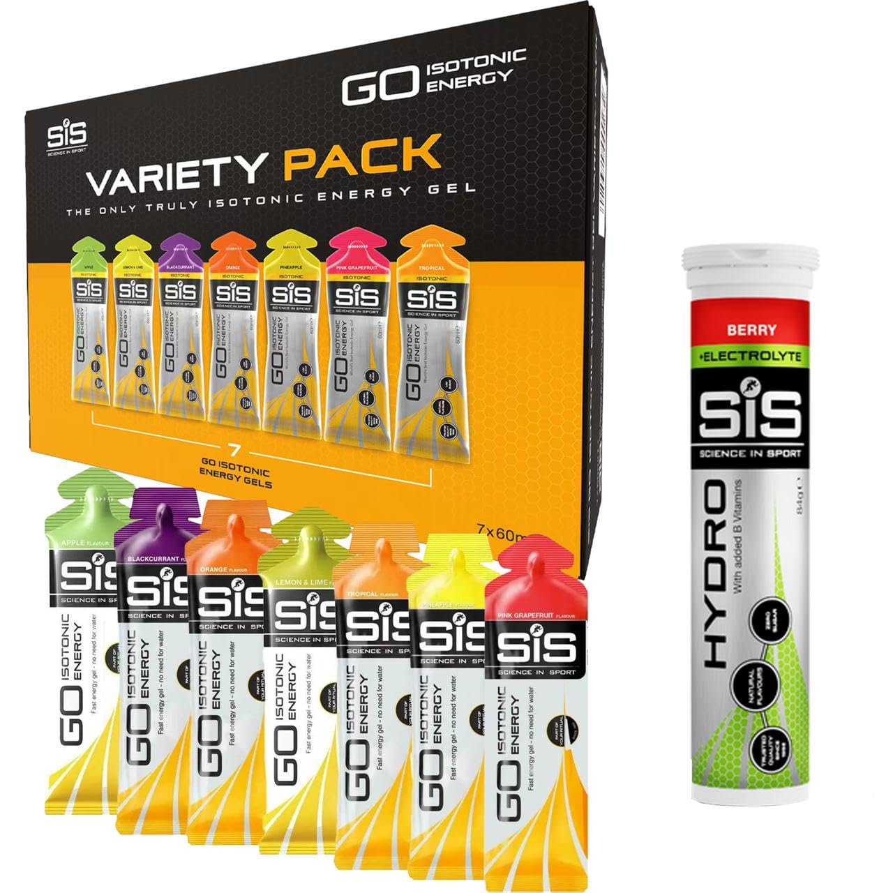 Buy SiS Science in Sport Running Energy Gels Multipack & Go Hydro s