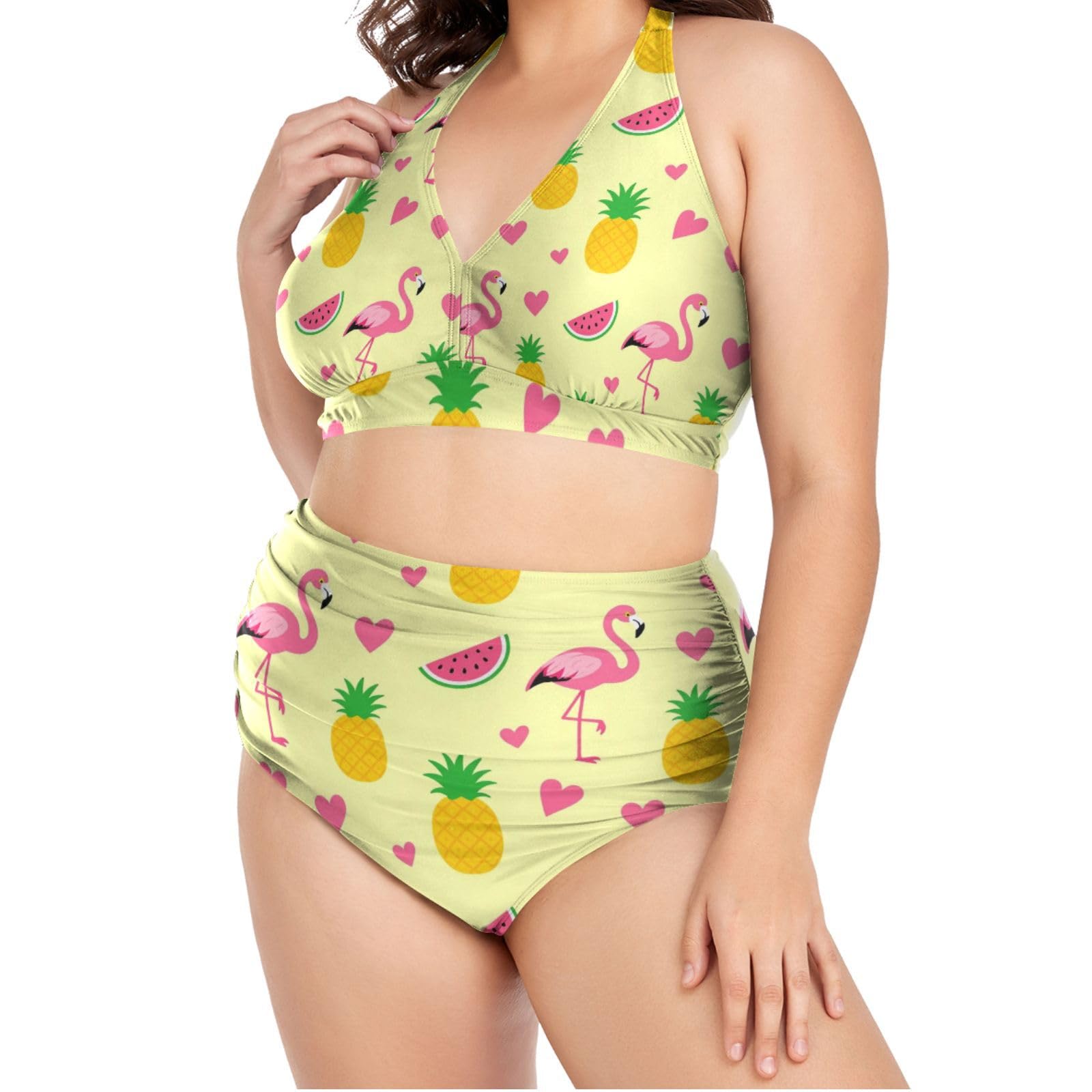 FRODOTGV Costumi da bagno donna taglie forti L-4XL