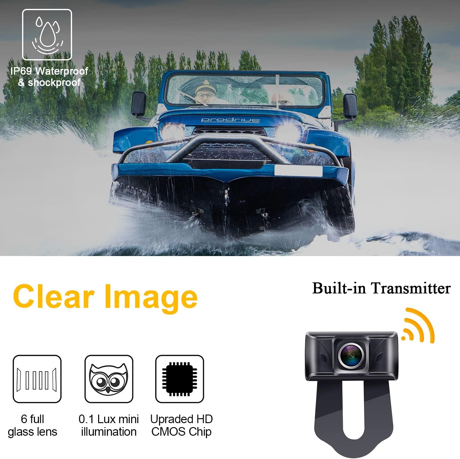 IP69 Waterproof and Shockproof Camera with Clear Image features