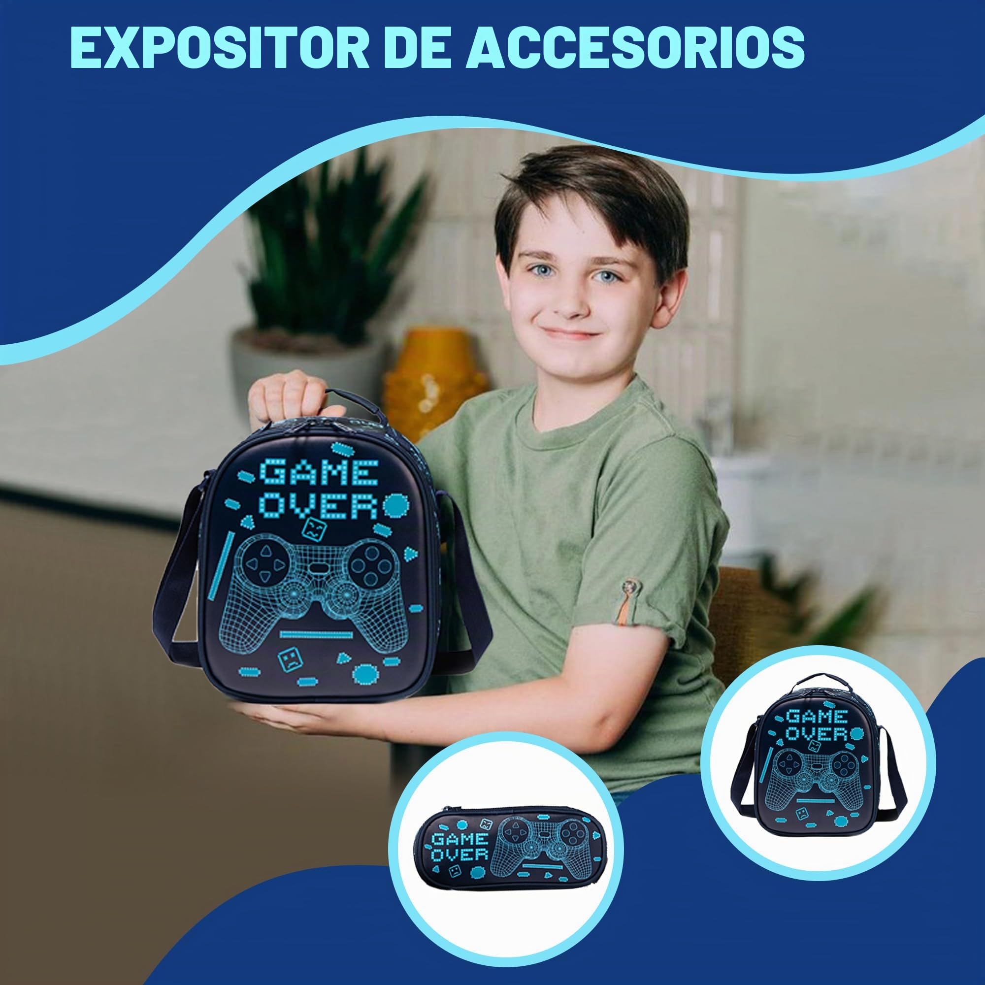 HTgroce Mochila Escolar con Ruedas Niños Trolley 8 años.