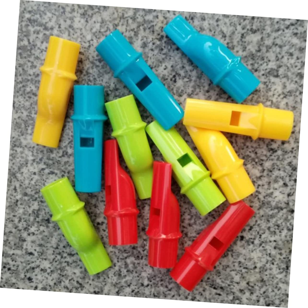 Sosoport 12Pcs DIY Pan Flutes for Creative Cylinder Shape Whistles Musical Instrument Random Colors Fun Party Favors for Music Enthusiasts Safe and Durable Materials