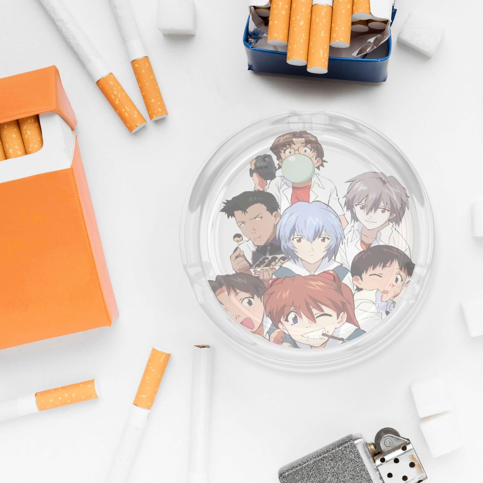 Amazon.co.jp: 灰皿 新世紀エヴァンゲリオン Eva はいざら ガラス 透明