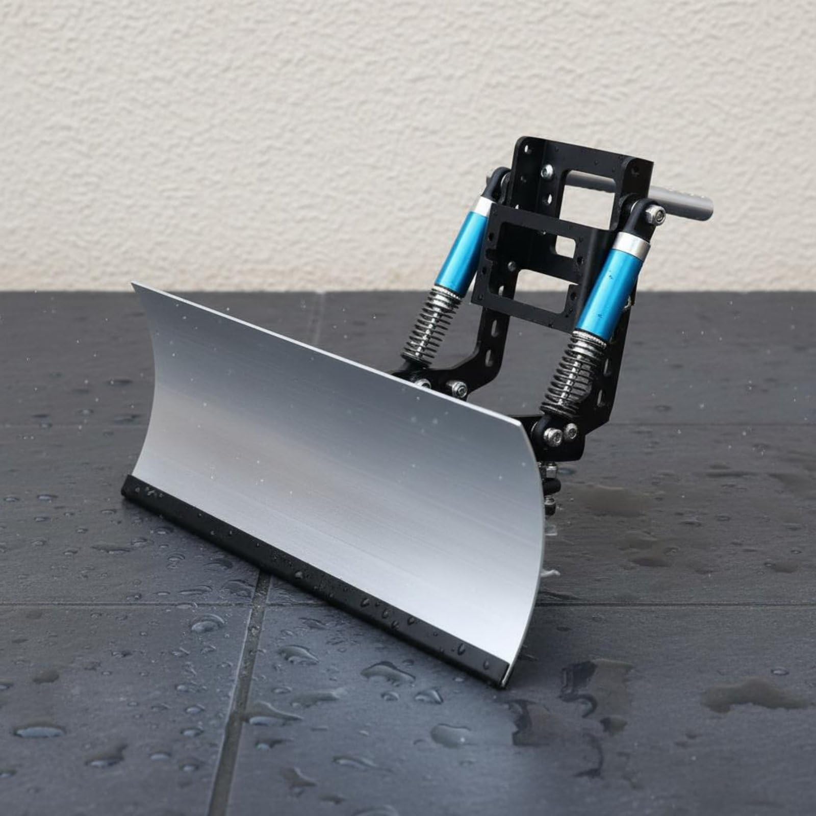Pala de Nieve para Crawler RC de Metal con Espaciado Regulable y Fácil Instalación para Aficionados al Modelismo Diversión en Nieve Juegos de Arena Estilo Todoterreno, Plateado