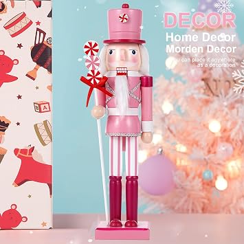 15 Christmas Decorations Nutcracker Ornaments,Traditional Wooden Nutcracker Figures Soldier,Festive Collectible Christmas Nutcracker Gift forTable Desktop Fireplace