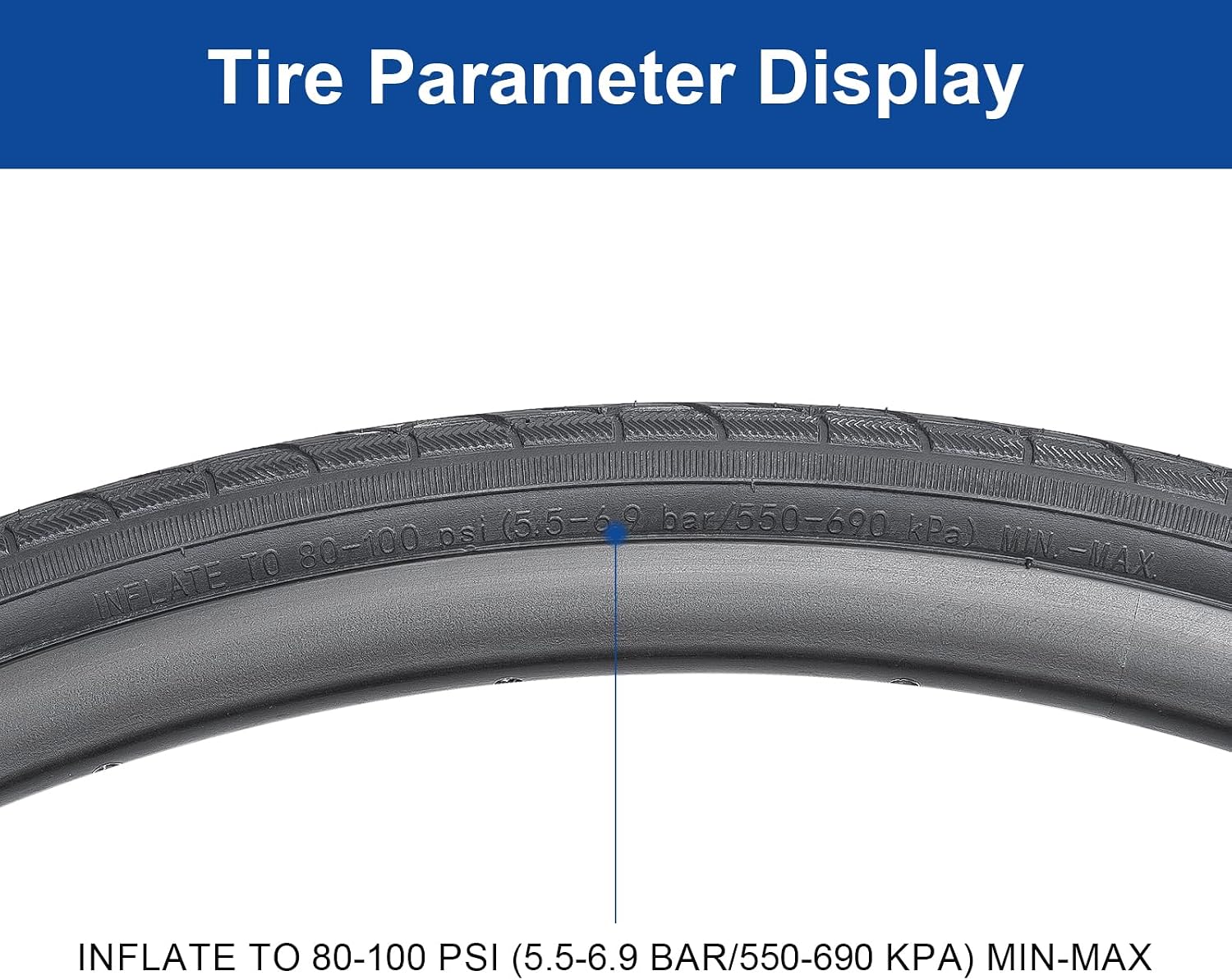 700x28C (28-622) Bike Tire 700C Bicycle Tire and 700x25/32C Bike Tube Suitable for 700x27C 700 x 28C 700x29C Road/City Folding Replacement Bike Tire (Single)