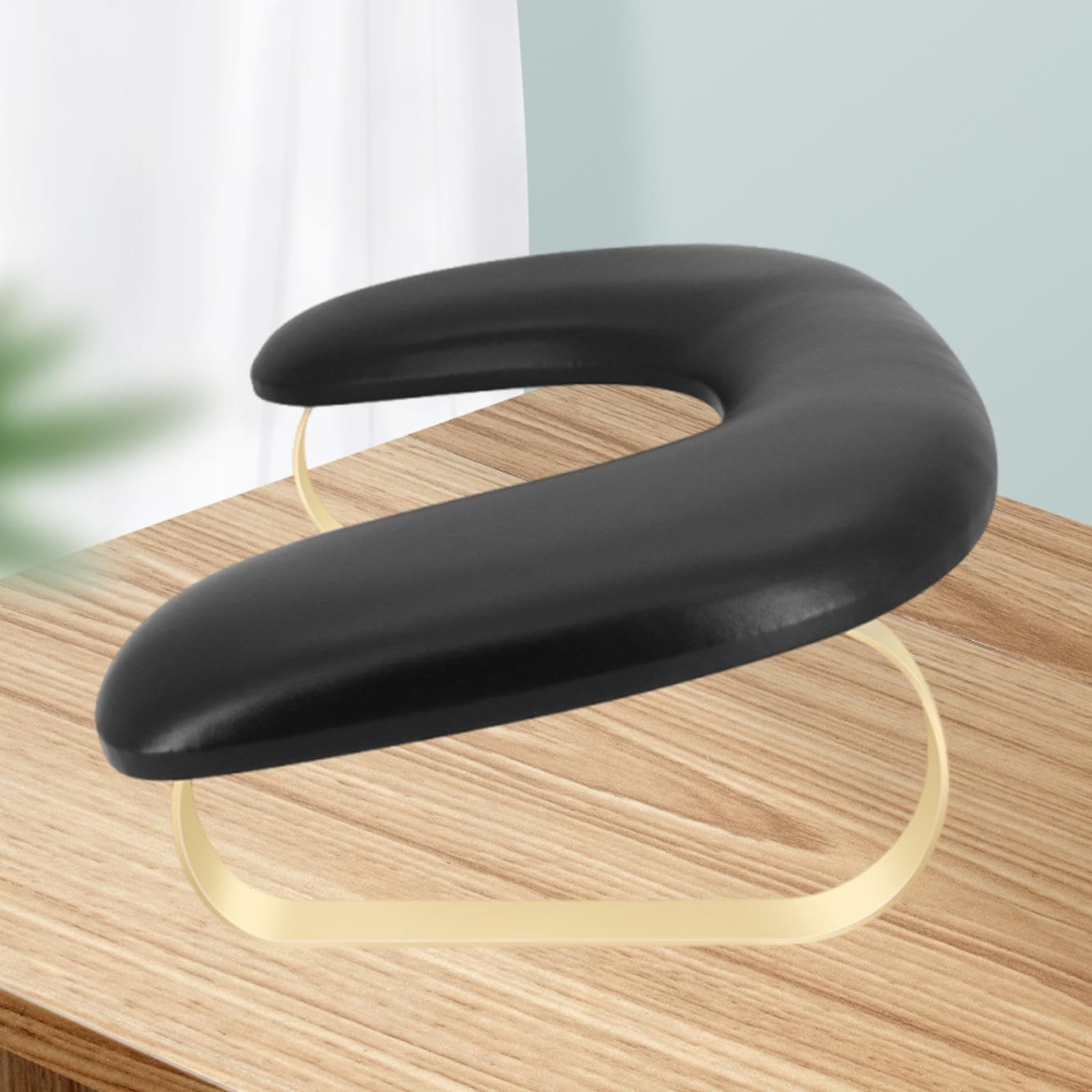 Almencla Nagelkissen Handauflage Kissen, Maniküre Armauflage Handkissen für Nails Tech Home DIY, Schwarz