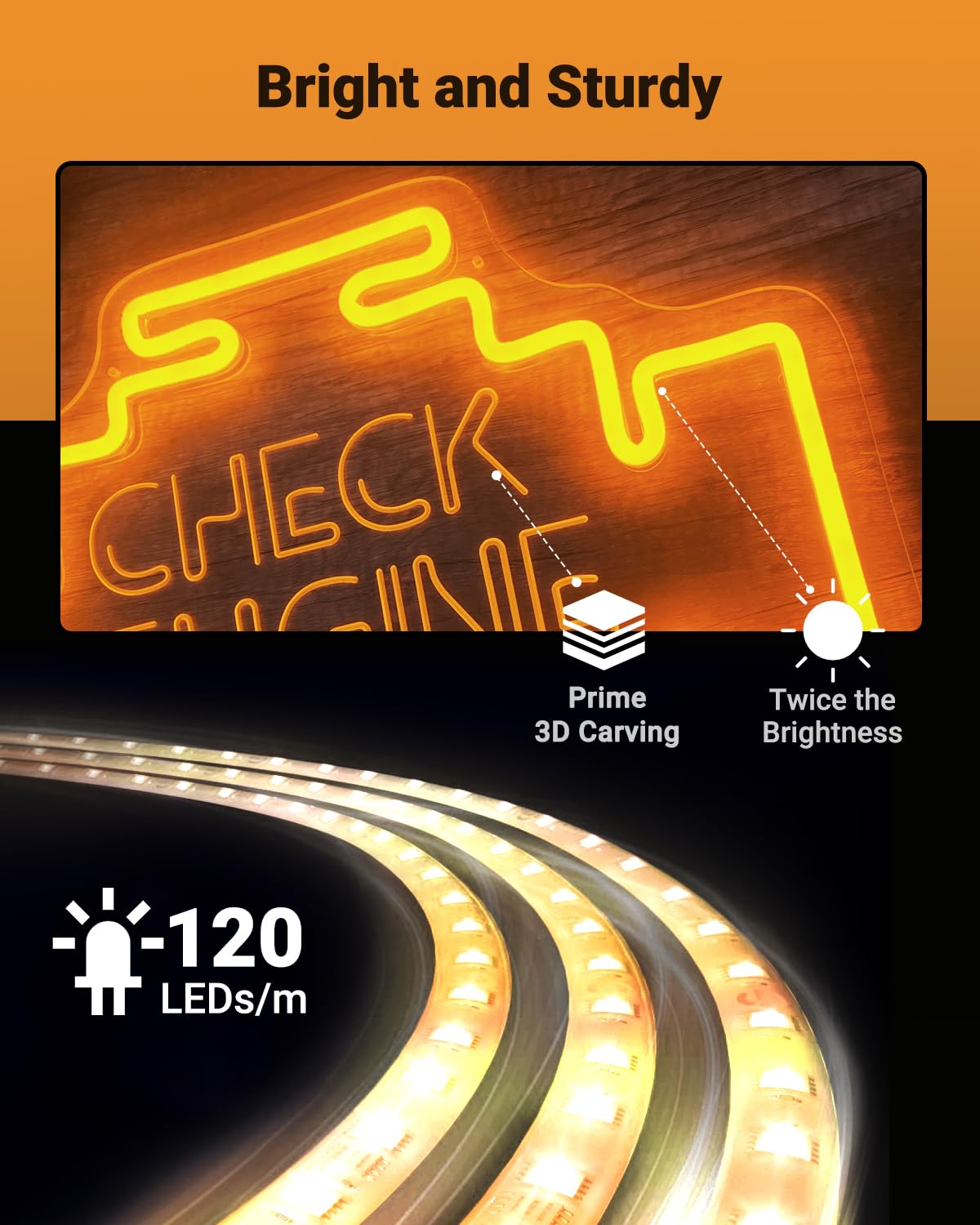 Señal de neón CHECK ENGINE
