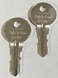Replacement Keys for Stack-On Safes Codes I801 Thru I861 2-Keys SafeCo Brands (I814)