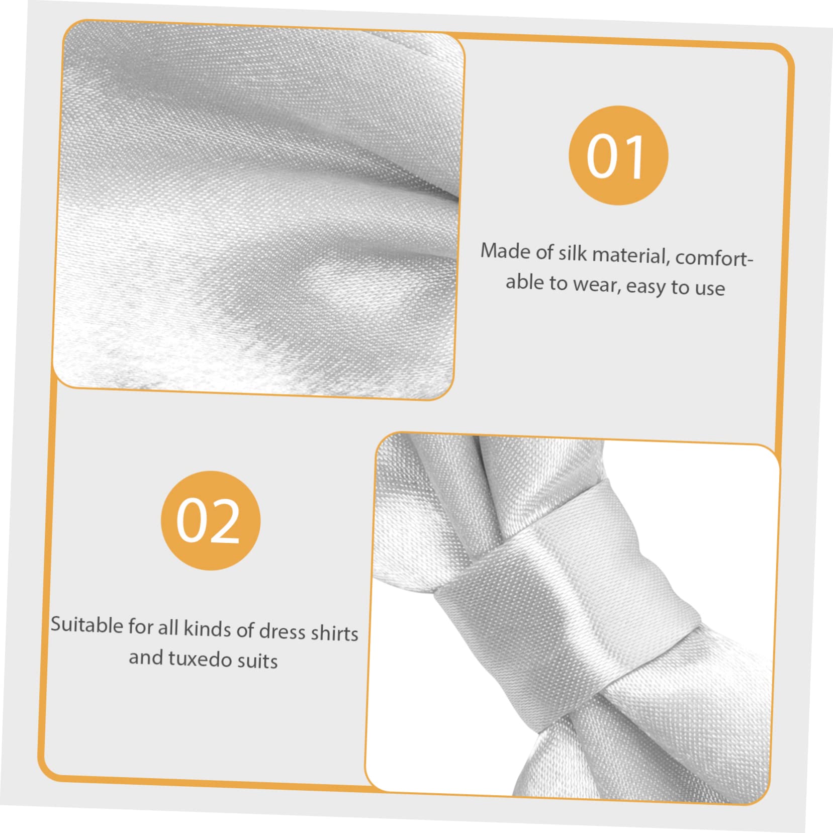 GALPADA 3sets Cravatte Farfalla e Cummerbund Per Uomini Kit Elegante Con Fazzoletto Da Taschino Accessori Per Matrimonio e Occasioni Formali Seta Sintetica