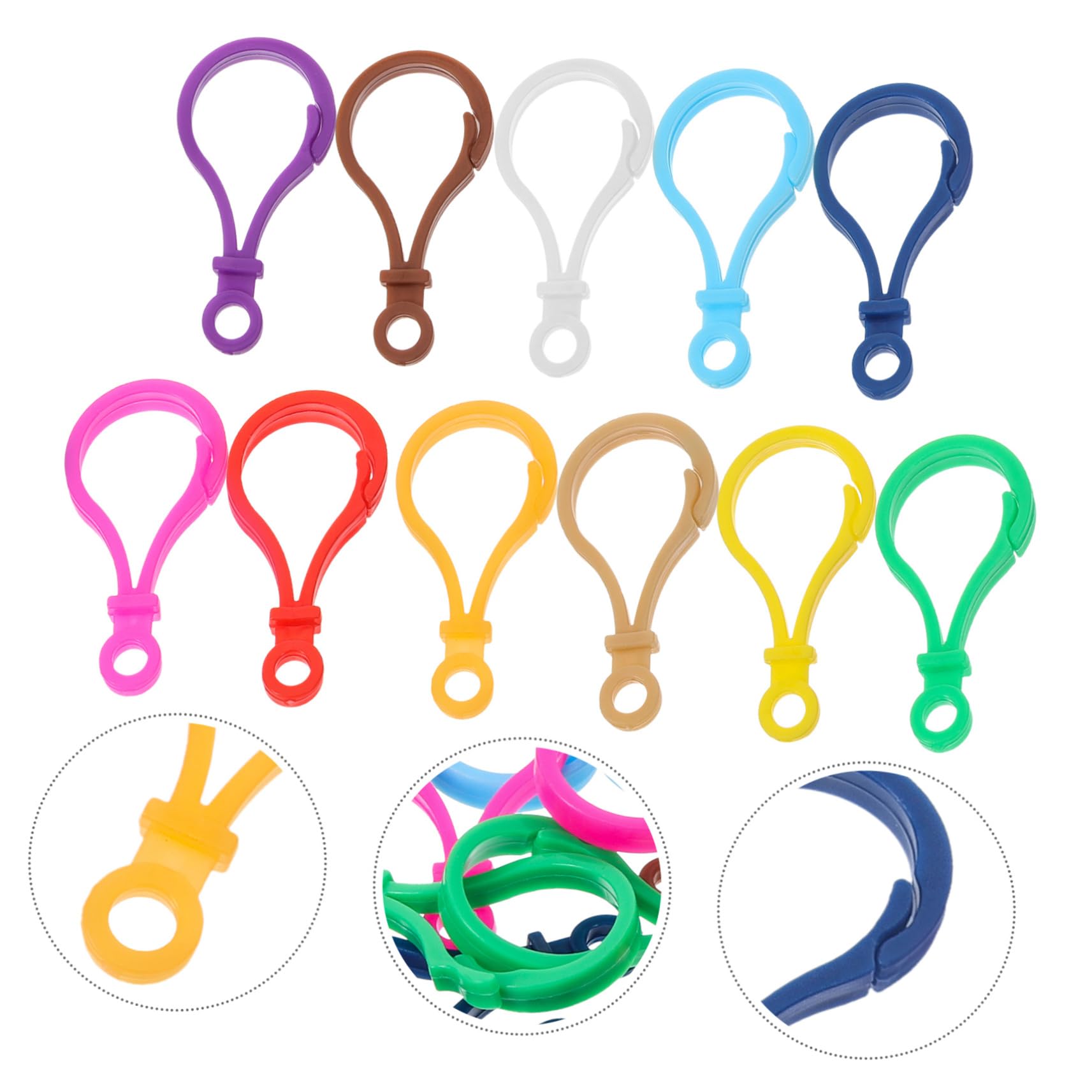 DOITOOL 5 Series Clips De Plástico Langosta Para Llaveros Y Accesorios Diy Perfectos Para Pulsera Y Collares 100 Piezas*5